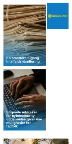 Podgląd witryny Selskabs Avisen, medium z kraju Dania do artykułów sponsorowanych