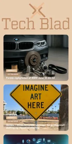 Forhåndsvisning av nettstedet Tech Blad, medium fra Norge for sponsede artikler