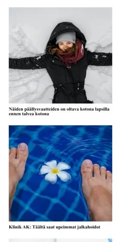 Anteprima del sito Terveys Nyt, media di Finlandia per articoli sponsorizzati