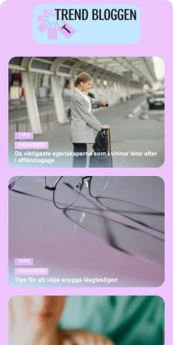 스폰서 기사용 스웨덴 매체 Trend Bloggen 사이트 미리보기