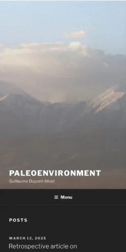 Anteprima del sito Paleoenvironment, media di Stati Uniti per articoli sponsorizzati