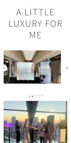 스폰서 기사용 영국 매체 A Little Luxury For Me 사이트 미리보기