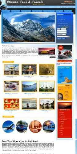 Anteprima del sito Chawla Travels Rishikesh, media di Stati Uniti per articoli sponsorizzati