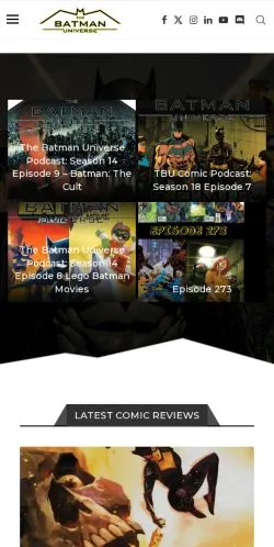 Anteprima del sito Batman Universe, media di Stati Uniti per articoli sponsorizzati