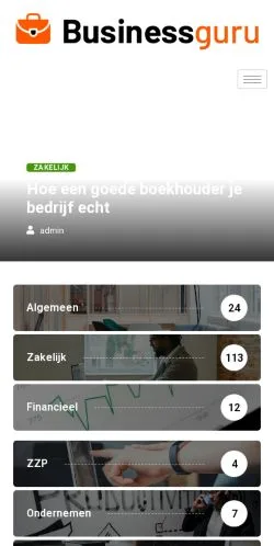 Podgląd witryny BusinessGuru, medium z kraju Holandia do artykułów sponsorowanych