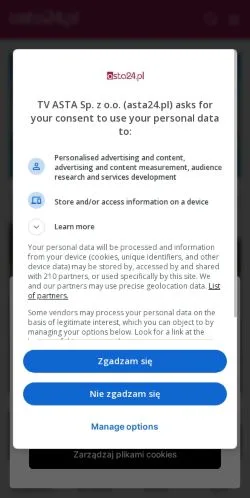 Voorbeeld van de site Asta24 Piła, medium uit Polen voor gesponsorde artikelen