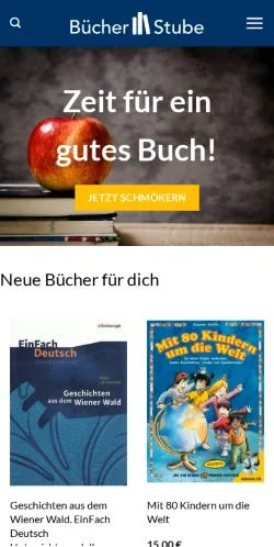 Anteprima del sito Buecher-Stube, media di Germania per articoli sponsorizzati