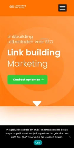 Podgląd witryny Linkbuilding Marketing, medium z kraju Holandia do artykułów sponsorowanych