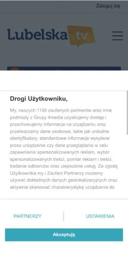 스폰서 기사용 폴란드 매체 Lubelska 사이트 미리보기