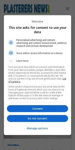 Anteprima del sito Plastering News, media di Stati Uniti per articoli sponsorizzati