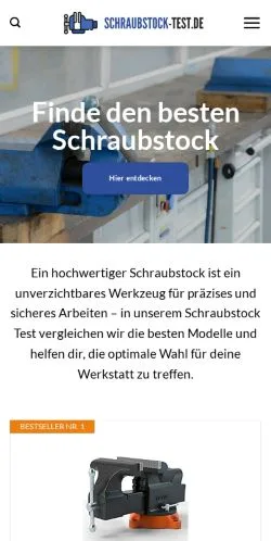 Podgląd witryny Schraubstock-Test, medium z kraju Niemcy do artykułów sponsorowanych