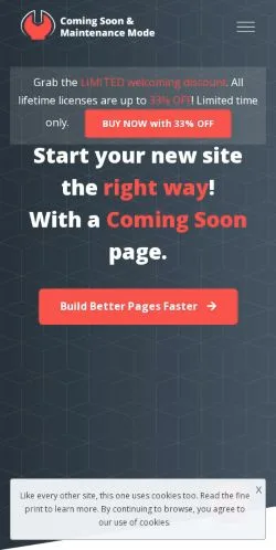 Forhåndsvisning af Coming Soon WP, medie fra USA til sponsorerede artikler