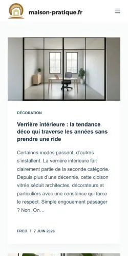 Anteprima del sito Maison Pratique, media di Francia per articoli sponsorizzati