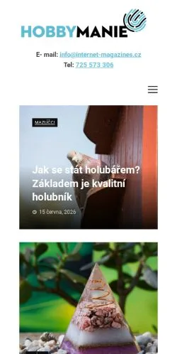 Podgląd witryny Hobbymanie, medium z kraju Czechy do artykułów sponsorowanych
