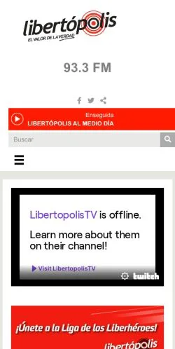 Aperçu du site Libertópolis, média de Espagne pour articles sponsorisés