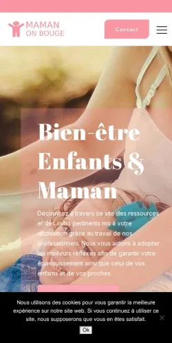 Anteprima del sito Maman On Bouge, media di Francia per articoli sponsorizzati