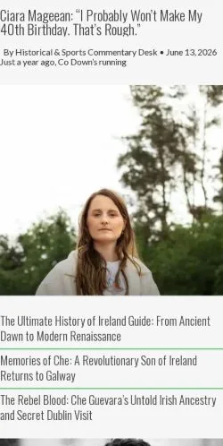 Podgląd witryny Secret Ireland, medium z kraju Irlandia do artykułów sponsorowanych