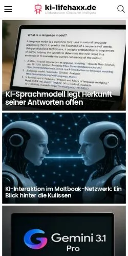 Anteprima del sito Ki Lifehaxx, media di Germania per articoli sponsorizzati