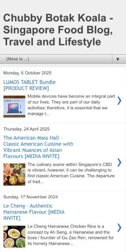スポンサード記事向けのイギリスメディア、Chubby Botak Koalaのサイトプレビュー
