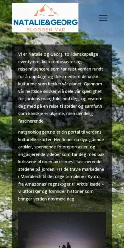 Anteprima del sito Nat Geo Blog, media di Norvegia per articoli sponsorizzati