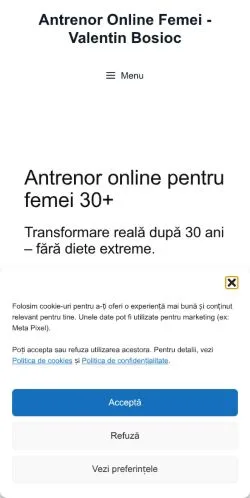 Anteprima del sito Valentin Bosioc, media di Romania per articoli sponsorizzati