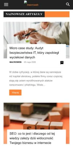 Forhåndsvisning af MACROWEB, medie fra Polen til sponsorerede artikler