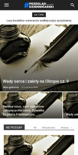 Anteprima del sito Przegląd Dziennikarski, media di Polonia per articoli sponsorizzati