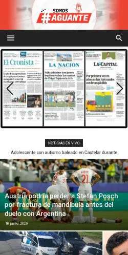 Anteprima del sito Radio Con Aguante, media di Argentina per articoli sponsorizzati