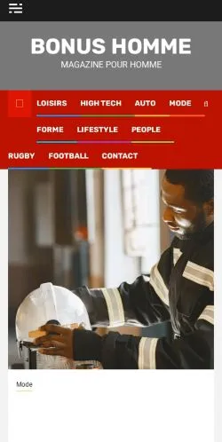 Podgląd witryny Bonus Homme, medium z kraju Francja do artykułów sponsorowanych
