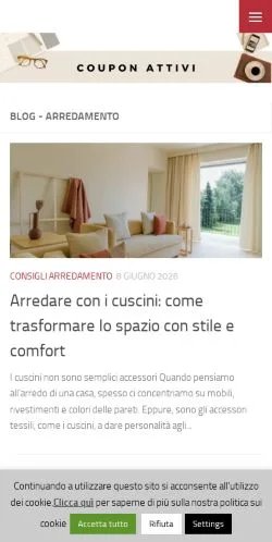 Anteprima del sito Arredare Moderno, media di Italia per articoli sponsorizzati
