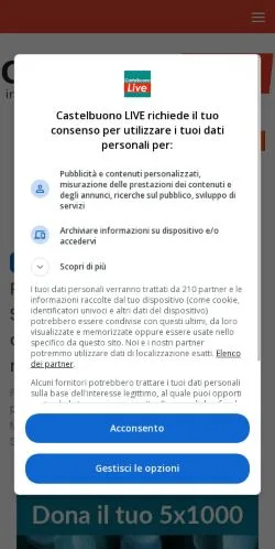 Anteprima del sito Castelbuono Live, media di Italia per articoli sponsorizzati