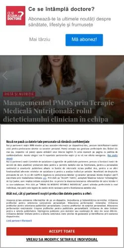 Forhåndsvisning av nettstedet CSID Ce Se Întâmplă Doctore, medium fra Romania for sponsede artikler