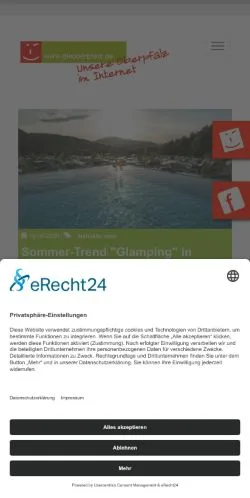 Podgląd witryny dieoberpfalz, medium z kraju Niemcy do artykułów sponsorowanych
