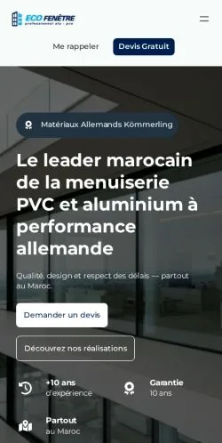 Anteprima del sito Eco Fenêtre, media di Francia per articoli sponsorizzati