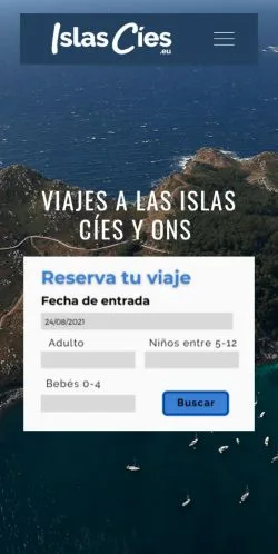 Podgląd witryny Turismo Islas Cies, medium z kraju Stany Zjednoczone do artykułów sponsorowanych