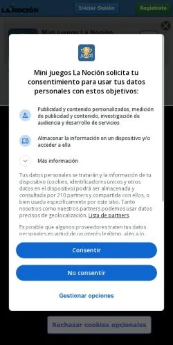 Vista previa del sitio Mini Juegos La Noci?n, medio de España para artículos patrocinados