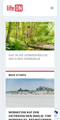 Anteprima del sito Life-On Magazin, media di Germania per articoli sponsorizzati