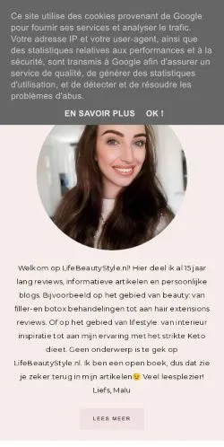 Anteprima del sito LifeBeautyStyle, media di Paesi Bassi per articoli sponsorizzati