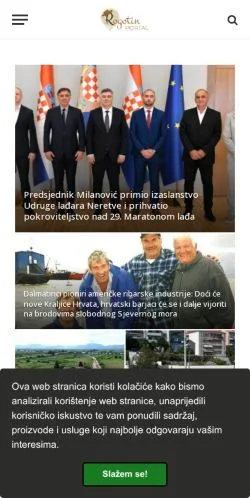 Preview of the Portal Rogotin website, a media outlet in Croatia for sponsored articles