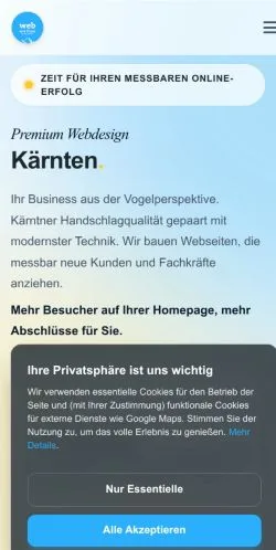 Podgląd witryny WebandFilms, medium z kraju Austria do artykułów sponsorowanych