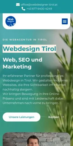 Anteprima del sito Webdesign Tirol, media di Austria per articoli sponsorizzati