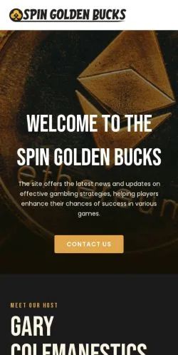 Podgląd witryny Spin Golden Bucks, medium z kraju Stany Zjednoczone do artykułów sponsorowanych
