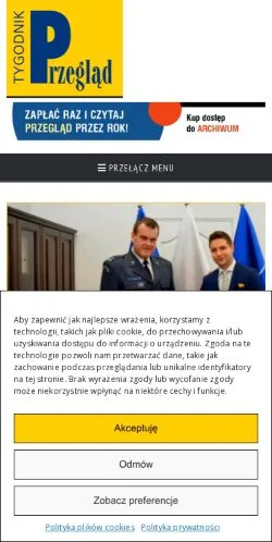 Podgląd witryny Tygodnik Przegląd, medium z kraju Polska do artykułów sponsorowanych