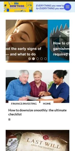 Anteprima del sito HOW TO DO EVERYTHING, media di Stati Uniti per articoli sponsorizzati