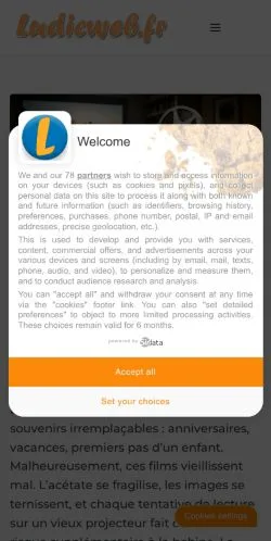 Anteprima del sito Ludicweb, media di Francia per articoli sponsorizzati