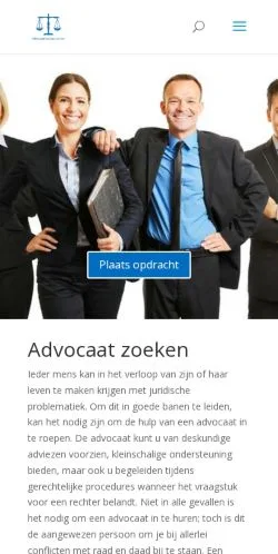 스폰서 기사용 네덜란드 매체 Advocatenkantoor Zoeken 사이트 미리보기
