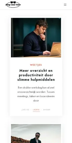 Podgląd witryny blogvoorhem, medium z kraju Holandia do artykułów sponsorowanych