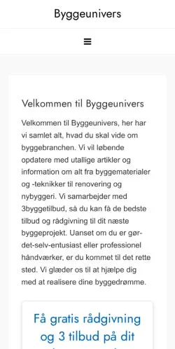 Anteprima del sito Magasinet Byggeunivers.dk, media di Danimarca per articoli sponsorizzati