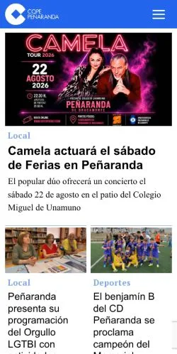 Anteprima del sito COPE Peñaranda, media di Spagna per articoli sponsorizzati