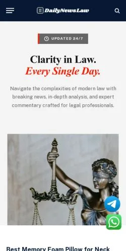 Anteprima del sito DailyNewsLaw, media di Stati Uniti per articoli sponsorizzati